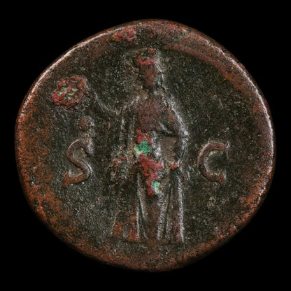 Rome, Emperor Titus, AE As, Spes (Goddess of Hope) - 80 to 81 CE - Roman Empire