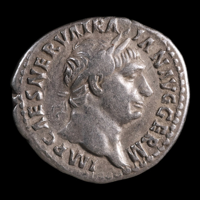 Rome, Emperor Trajan, AR Denarius, Abundantia (Goddess of Abundance) - 100 CE - Roman Empire