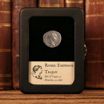 Rome, Emperor Trajan, AR Denarius, Abundantia (Goddess of Abundance) - 100 CE - Roman Empire