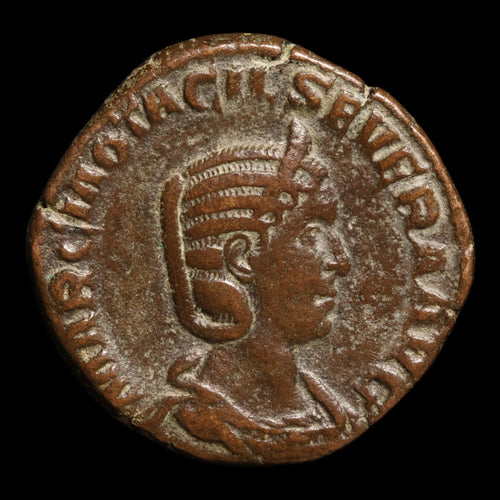 Rome, Empress Otacilia Severa, Large AE Sestertius, Pietas (Faith & Devotion) - 244 to 249 CE - Roman Empire