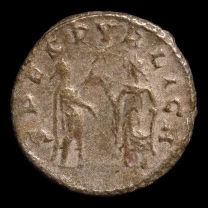 Rome, Saloninus under Valerian, AR Antoninianus, Spes (Goddess of Hope) - 256 CE - Roman Empire