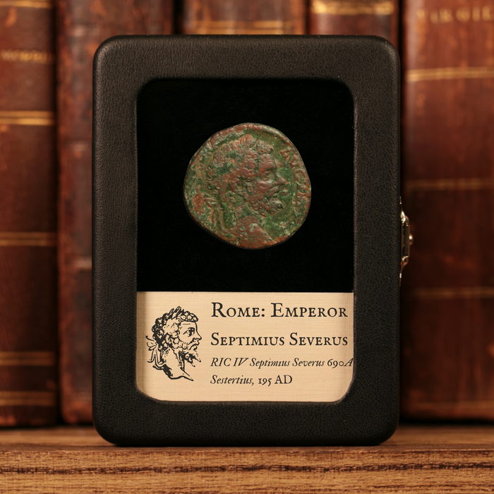 Rome, Septimius Severus, Large AE Sestertius, Two Captives Reverse - 195 CE - Roman Empire