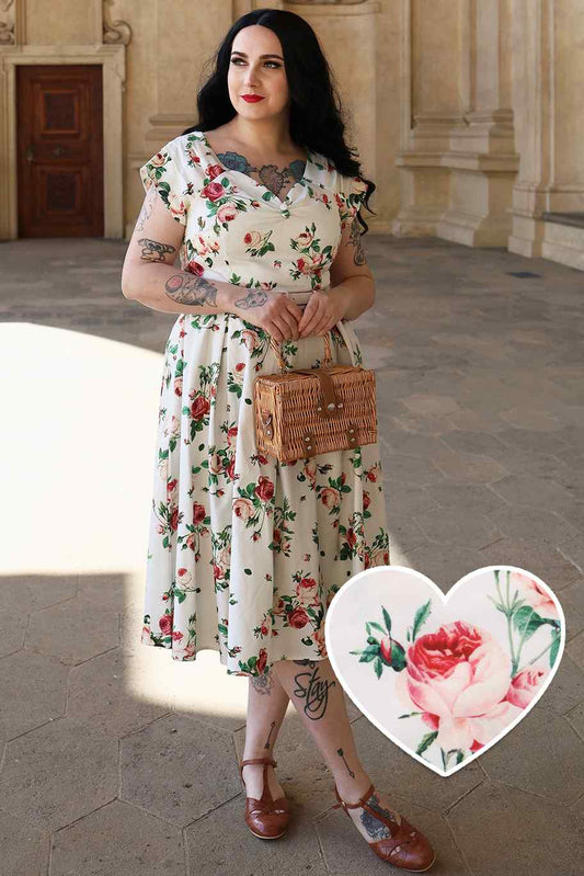 Lily Rose Off Shoulder Midi Dress In White