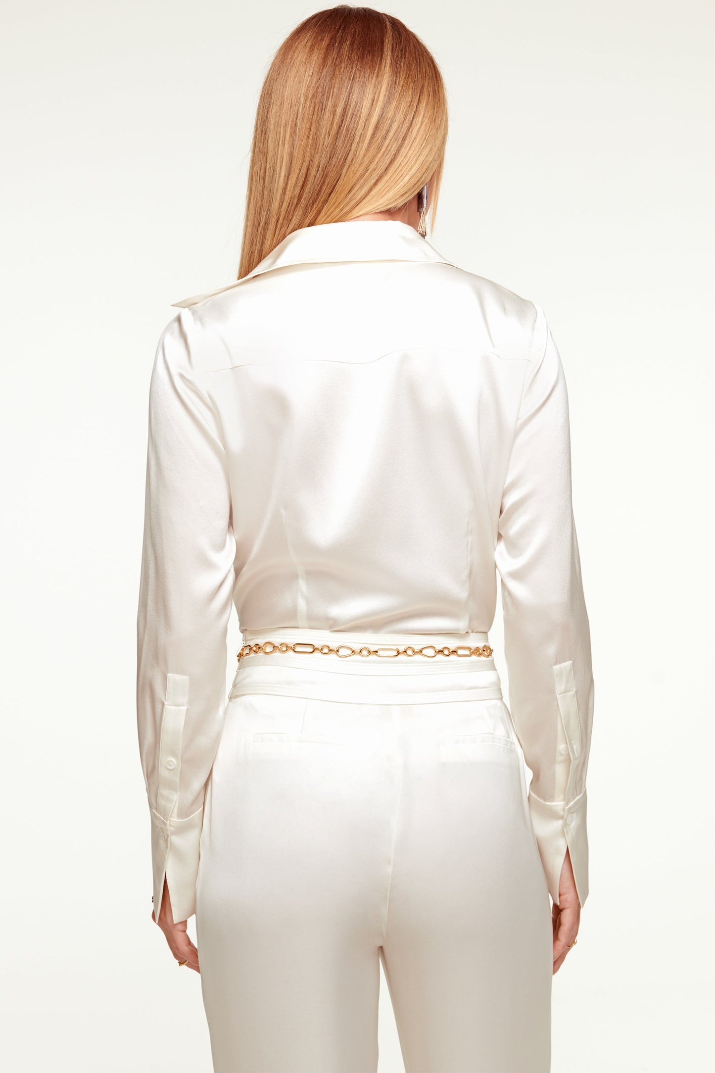 Victoria Silk Button Down Blouse