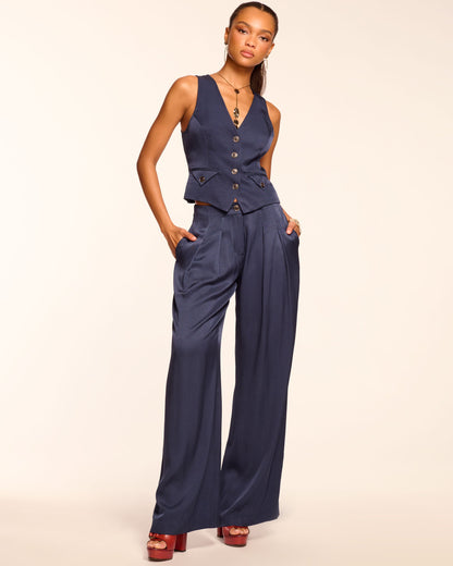 Russell Pleated Wide Leg Pant