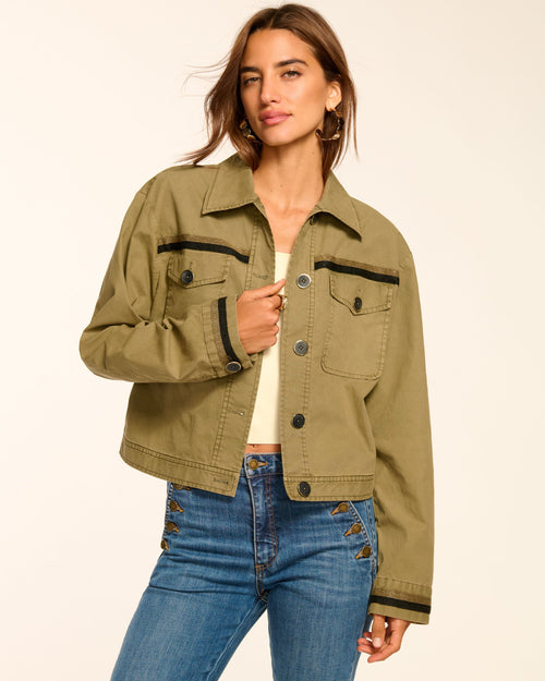Nikola Canvas Button Down Jacket