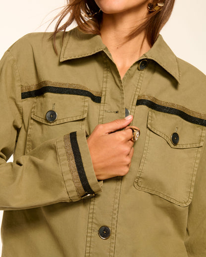 Nikola Canvas Button Down Jacket