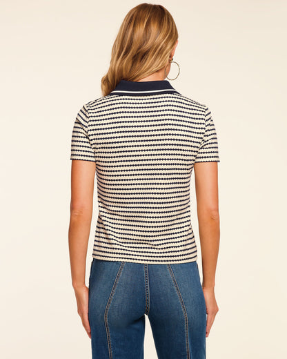 Simone Knit Polo T-Shirt