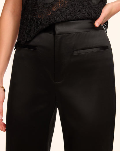 Vespera Satin Low Rise Pant