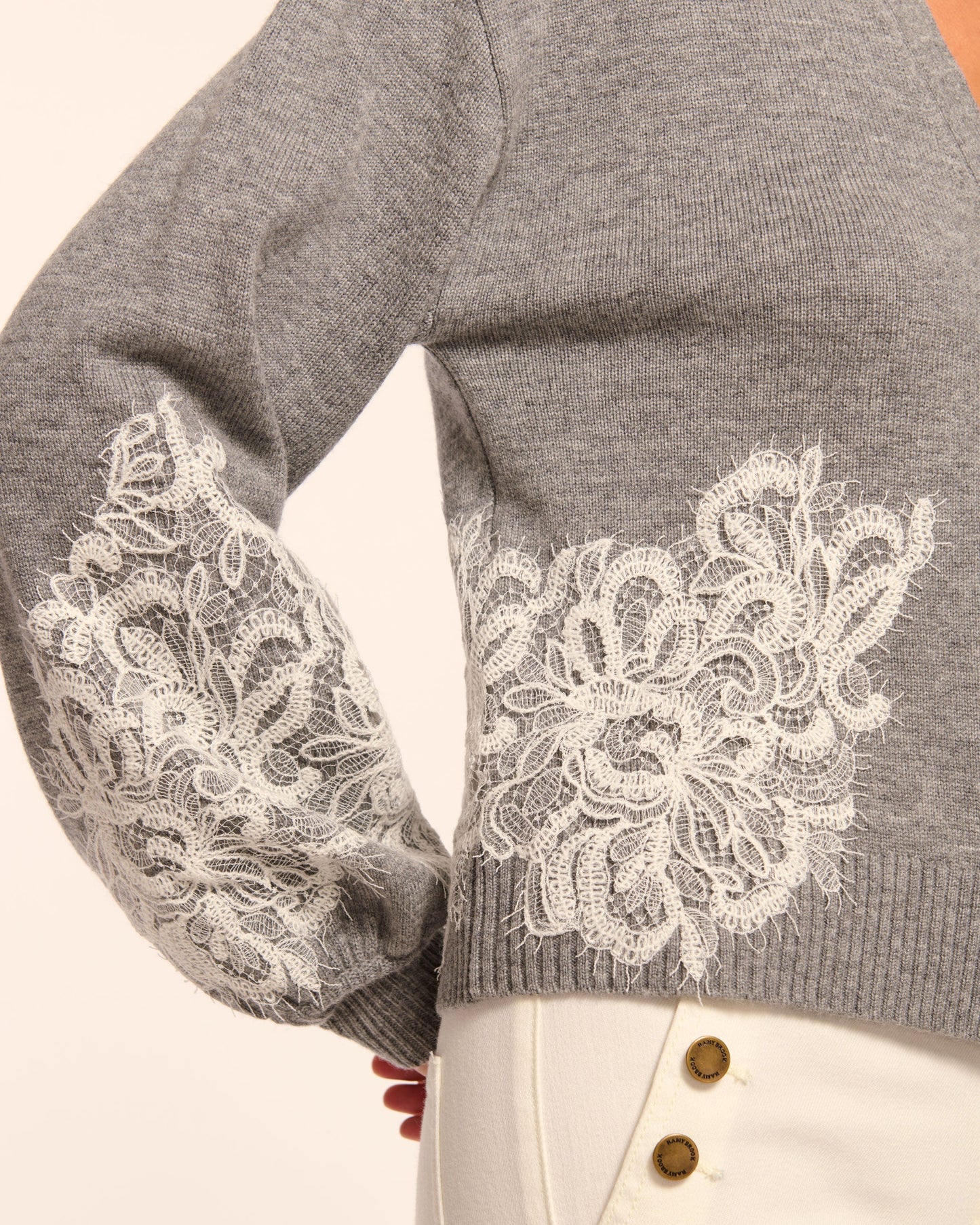Perry Wool Embellished Cardigan Sweater