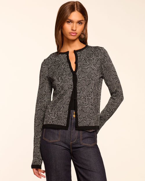 Tricia Metallic Cardigan Sweater