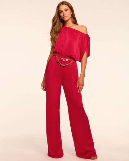 Sabrina Ruched Wide Leg Jumpsuit