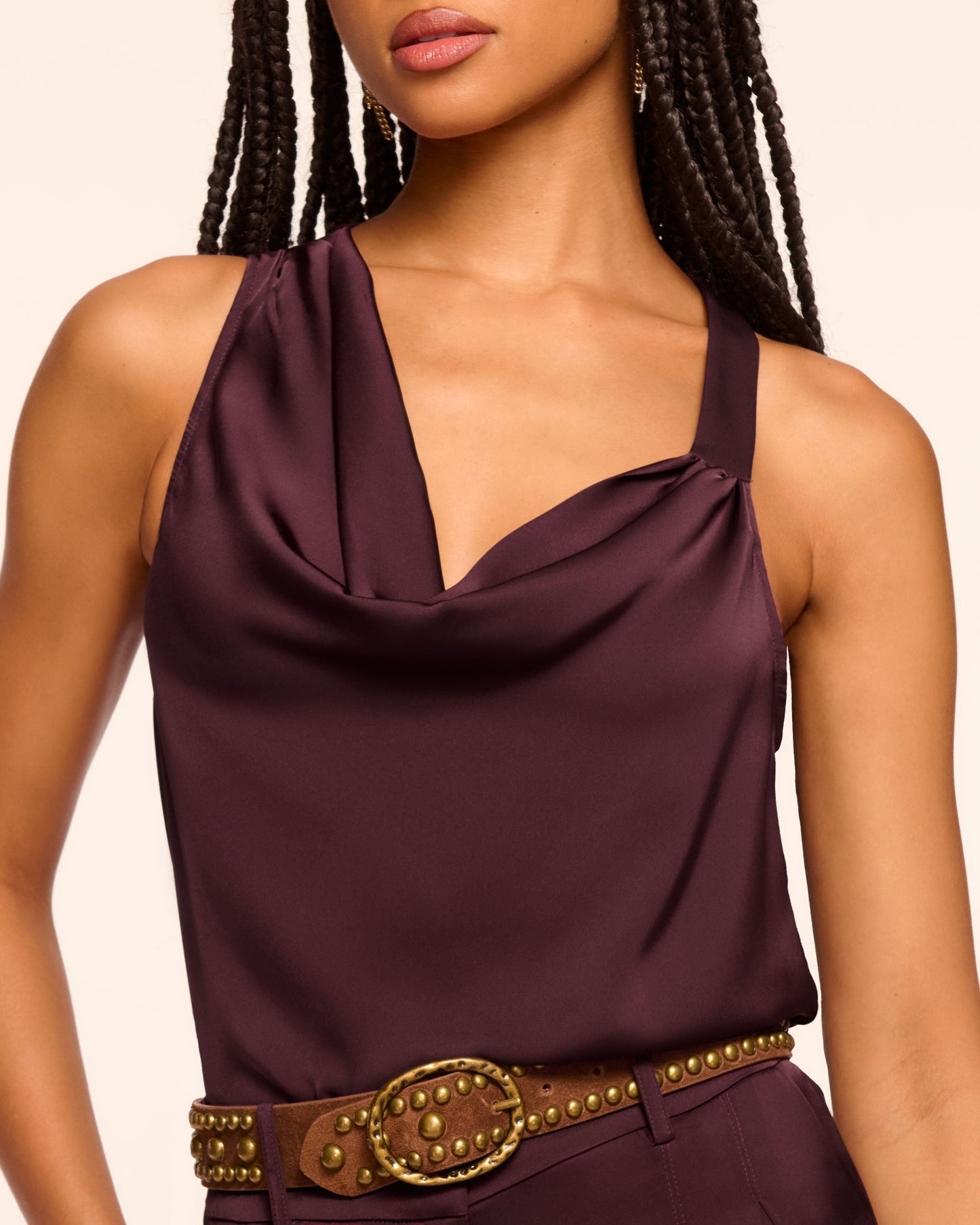 Zoe Cowl Neck Tank Top