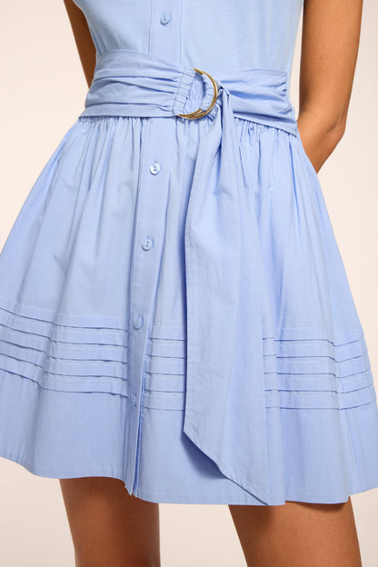 Orla Cotton Knit Combo Mini Dress