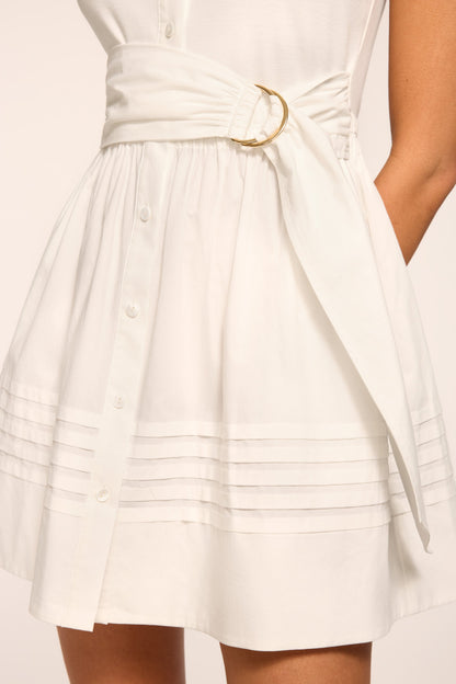 Orla Cotton Knit Combo Mini Dress | IVORY