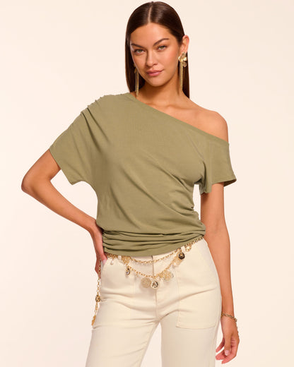 Stella Knit Off-The-Shoulder Tee | SAFARI