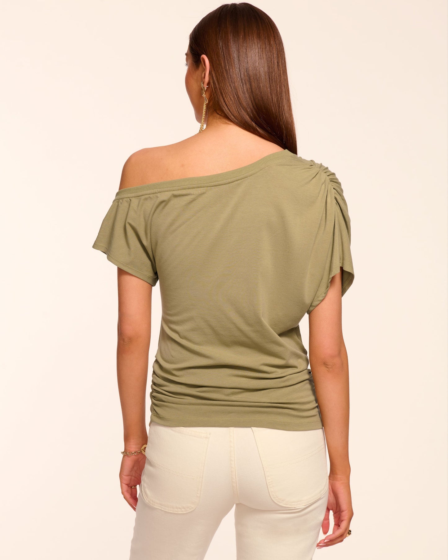 Stella Knit Off-The-Shoulder Tee | SAFARI