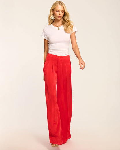 Yvette Pleated Wide Leg Pant