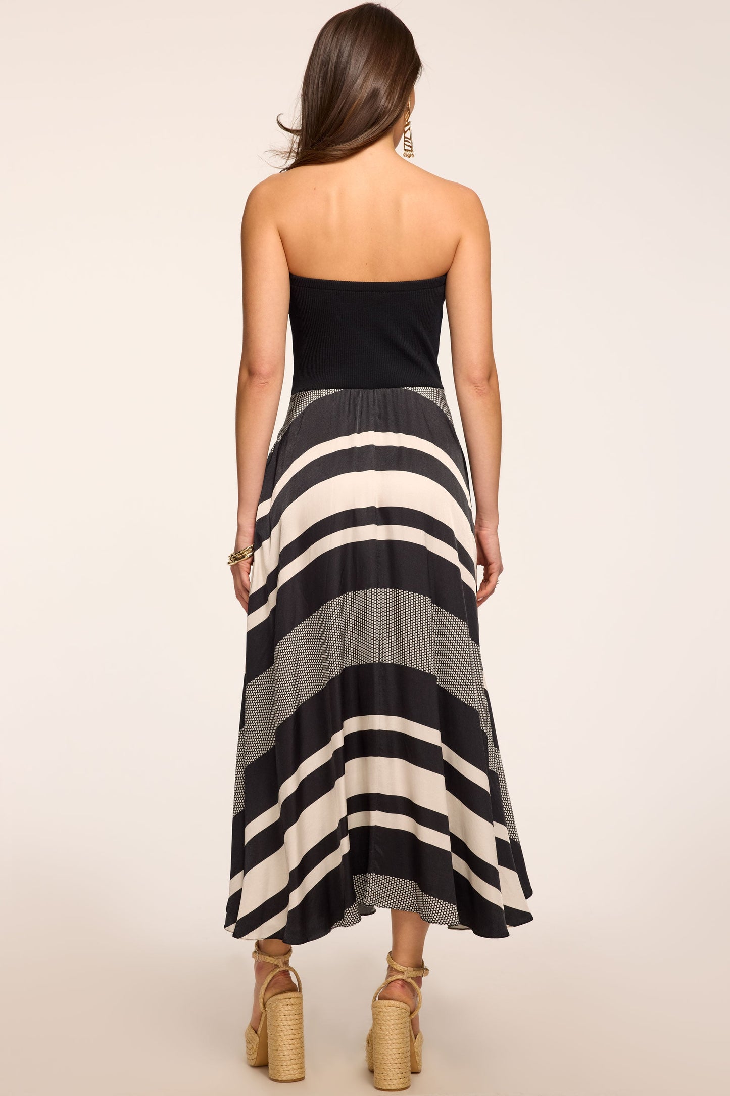 Oakley Printed Combo Knit Midi Dress