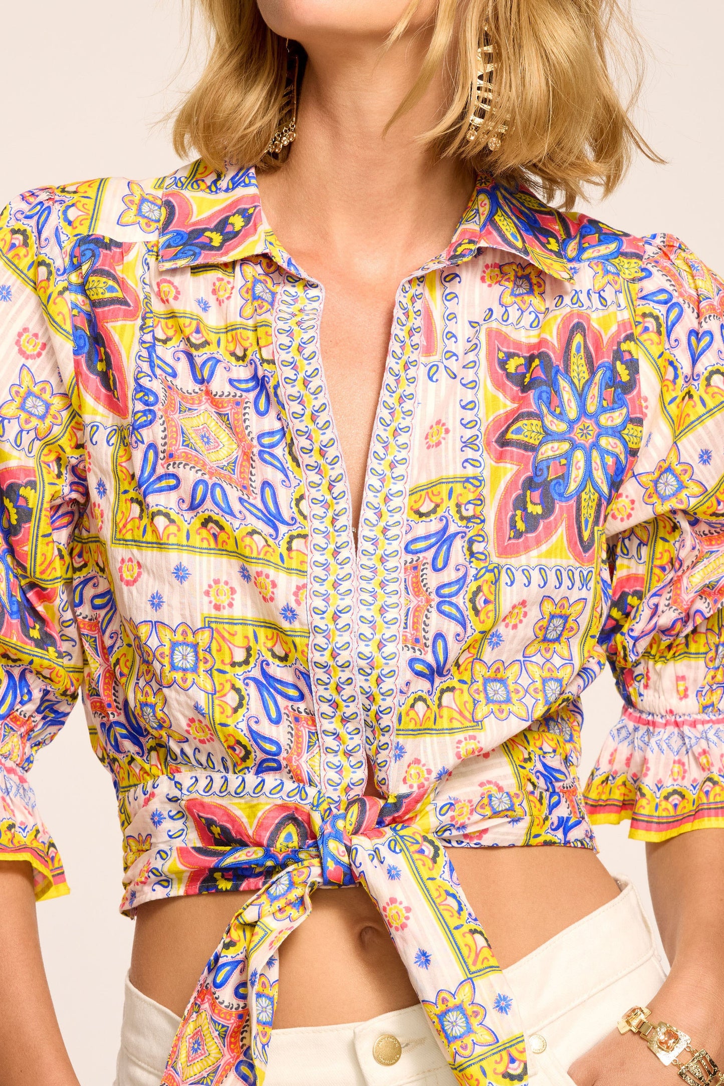 Zola Cotton Printed Top