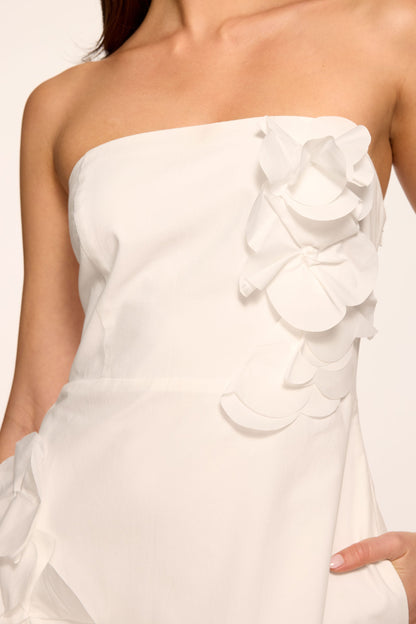 Zaria Embellished Strapless Midi Dress