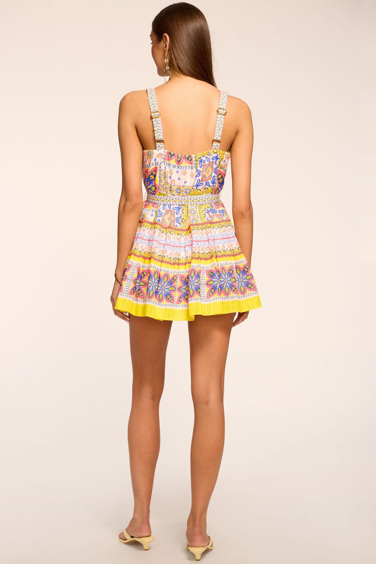 Ocean Cotton Printed Mini Dress