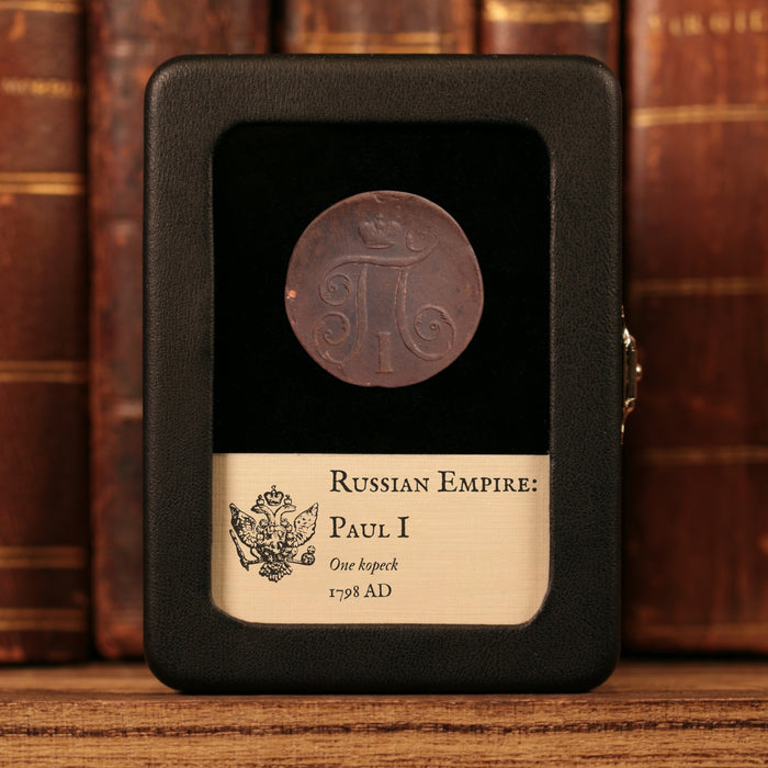 Russian Empire, Emperor Paul I, Copper 1 Kopeck - 1798 CE - Russian Empire