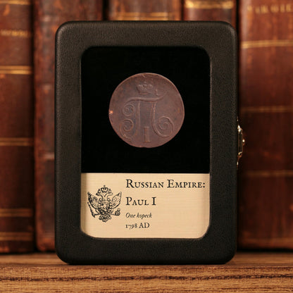 Russian Empire, Emperor Paul I, Copper 1 Kopeck - 1798 CE - Russian Empire