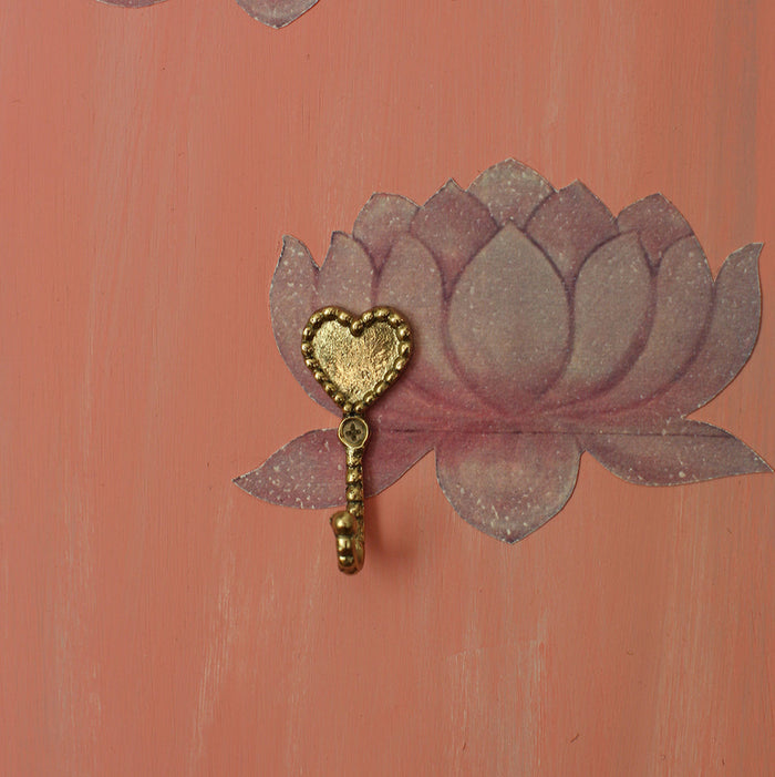 Saachi Heart Hook - Recycled Brass