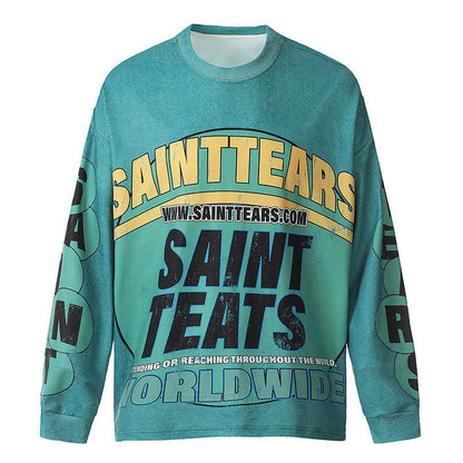 Saint Michael Printed Long Sleeve T-Shirt