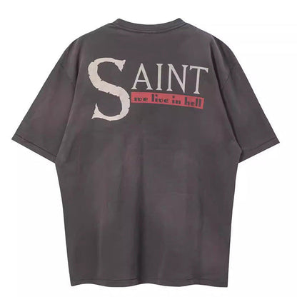 Saint Michael  We Live Hell T-Shirt