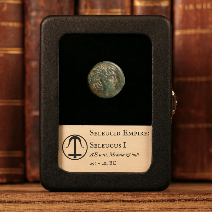 Seleucid Empire, King Seleucus I, AE Unit, Medusa & Bull - 296 to 281 BCE - Greek World