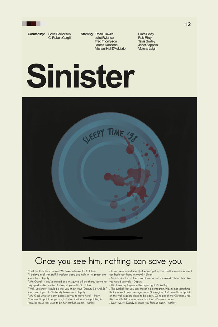 Sinister - 8mm Film Canister | 12"x18" or 18"x24" Print only
