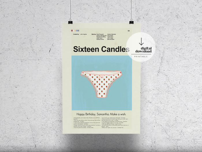 Sixteen Candles | DIGITAL ARTWORK DOWNLOAD