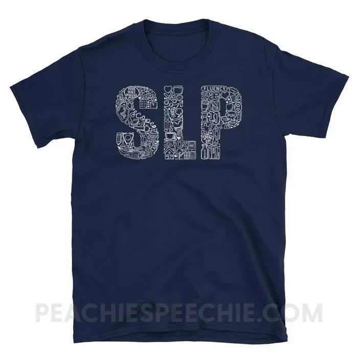 SLP Icons Classic Tee - Navy / S - T-Shirts & Tops peachiespeechie.com