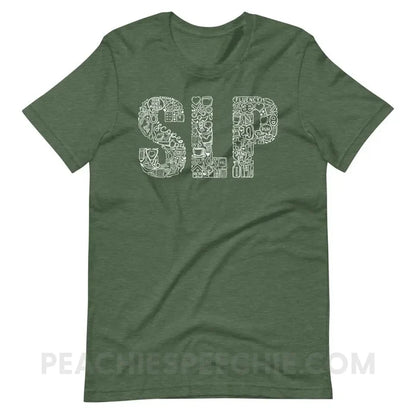 SLP Icons Premium Soft Tee - Heather Forest / S - T-Shirts & Tops peachiespeechie.com