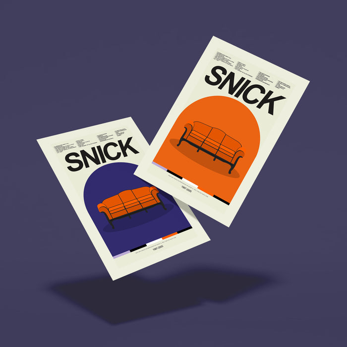 SNICK - The Big Orange Couch inspired print | 12"x18" or 18"x24" Print only