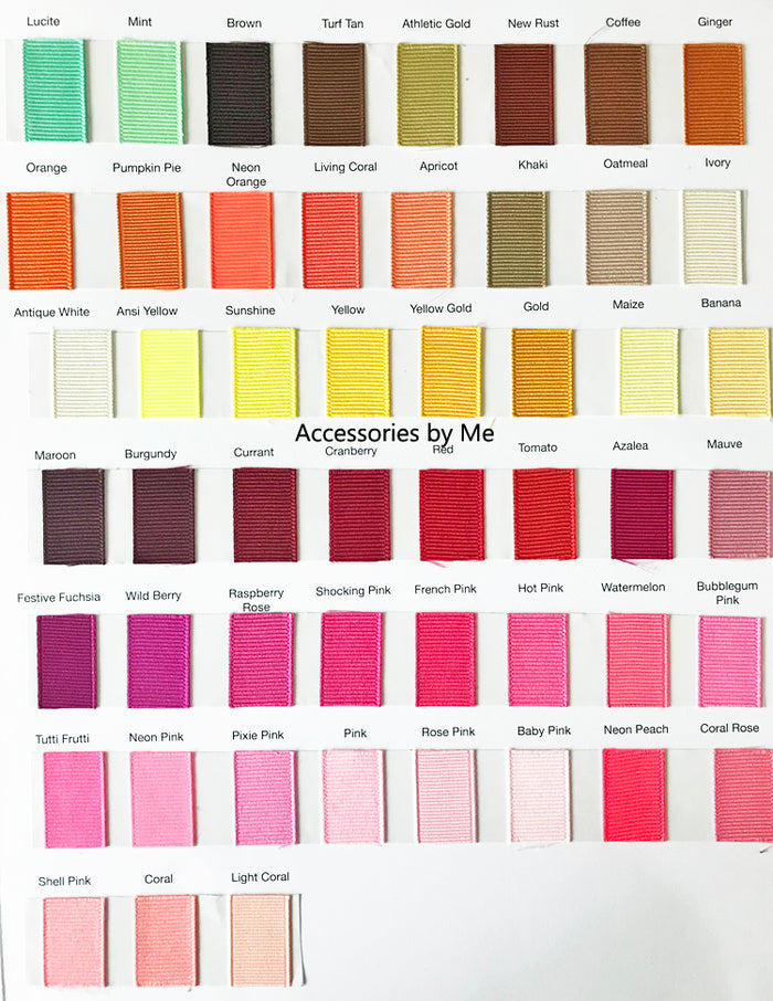 Soccer Ribbon Team Color Chart