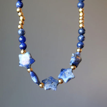 sodalite star necklace