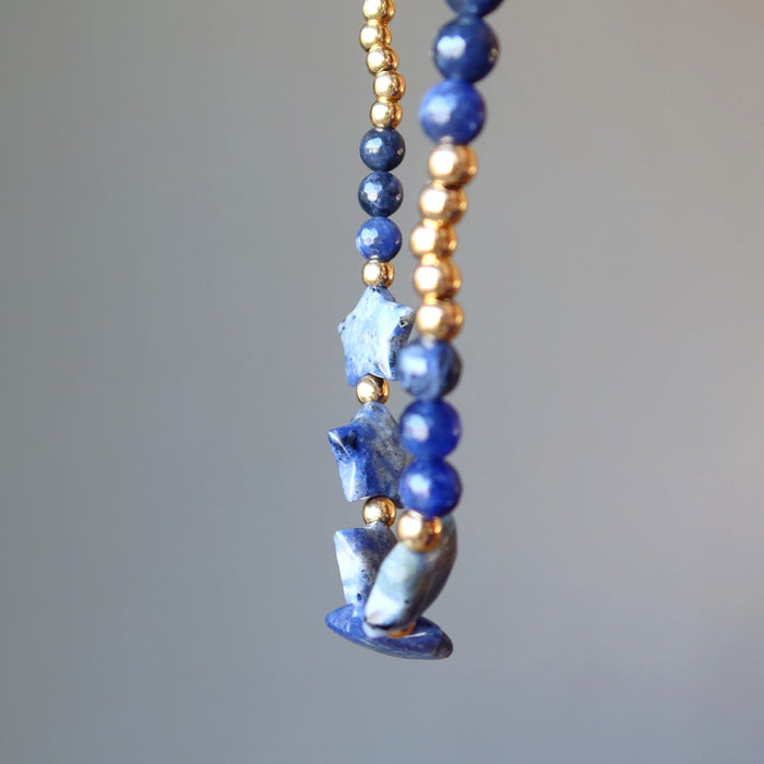sodalite star necklace