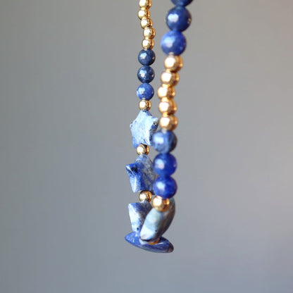 sodalite star necklace