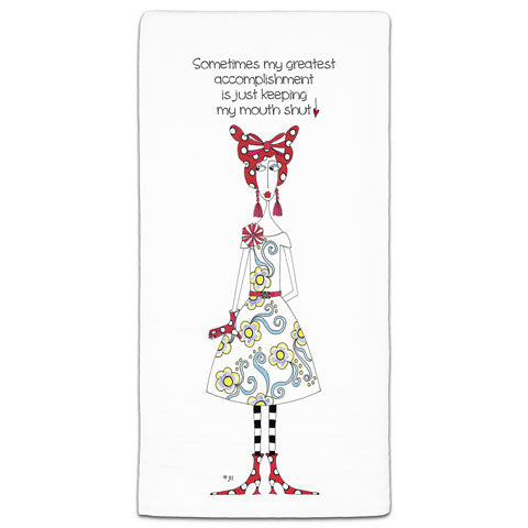 "Sometimes My Greatest Accomplishment" Dolly Mama's by Joey Flour Sack Towel - CJ Bella Co.