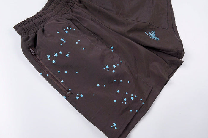 Sp5der Double Layer Shorts Yellow