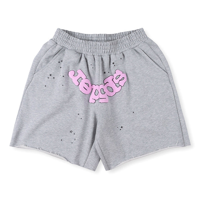 Sp5der OG Web Logo Sweat Short Heather