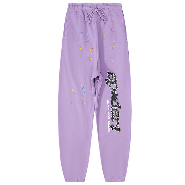 Sp5der Young Thug Pant-Purple #8307