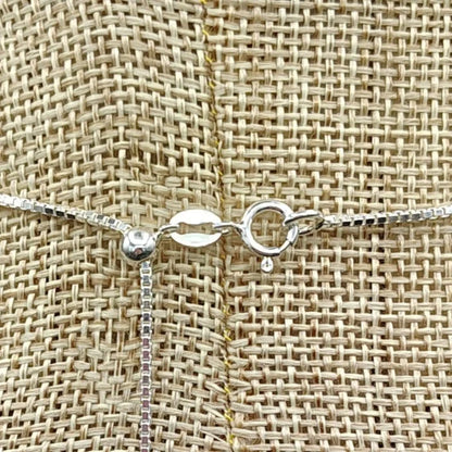 This is a close up of the Sterling Silver spring ring clasp