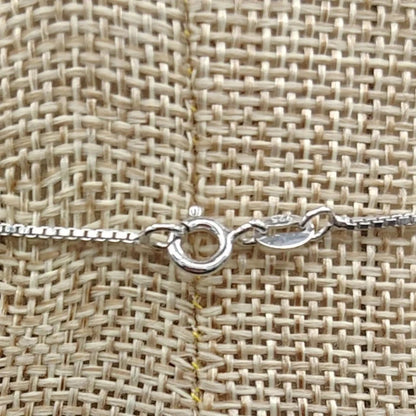 This is a close up of this Sterling Silver Spring Ring Clasp