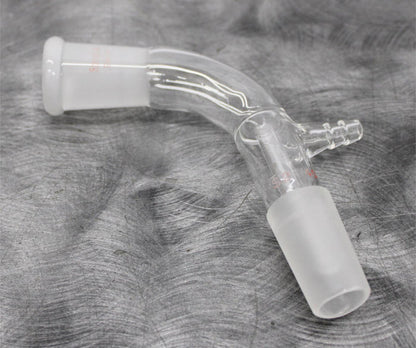 StonyLab Bent Vacuum Take-Off Adapter - 3-Neck Round & Flat Bottom Flasks 24/40