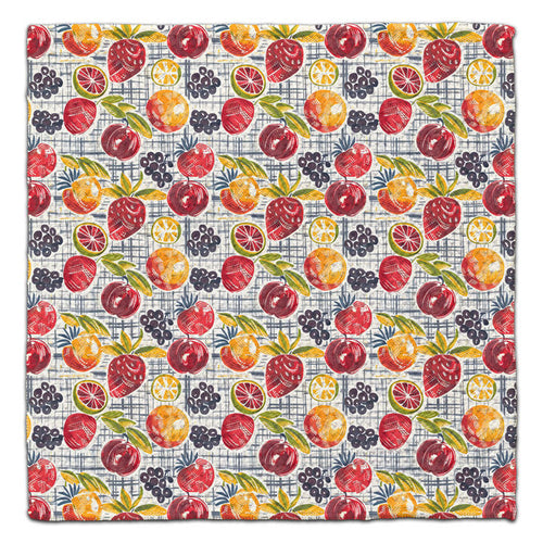 Strawberry Grape Waffle Weave Washcloth