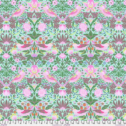 Strawberry Thief / Aqua by Kaffe Fassett x William Morris & Co.